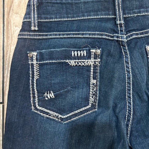 BKE Denim Womens Jeans 29R Dark Wash Faded Bootcut Preppy Casual Denim - Picture 10 of 16